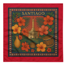 Load image into Gallery viewer, Santiago 809 Bandana Scarf – Dominican Tropical Head Scarf - SOLOLI