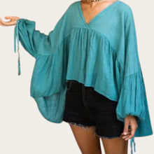 Load image into Gallery viewer, Cascada Gauze Blouse - SOLOLI