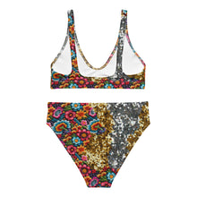 Load image into Gallery viewer, Flor de Oro high-waisted Bikini - SOLOLI