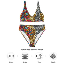Load image into Gallery viewer, Flor de Oro high-waisted Bikini - SOLOLI