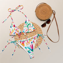 Load image into Gallery viewer, Otomi Inspired All-over print recycled string bikini - SOLOLI