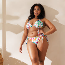 Load image into Gallery viewer, Otomi Inspired All-over print recycled string bikini - SOLOLI