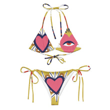 Load image into Gallery viewer, Ojo All-over print recycled string bikini - SOLOLI