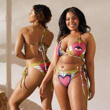 Load image into Gallery viewer, Ojo All-over print recycled string bikini - SOLOLI