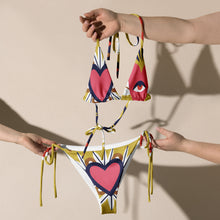 Load image into Gallery viewer, Ojo All-over print recycled string bikini - SOLOLI
