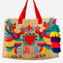Load image into Gallery viewer, Amor Hand painted palm leaves bag - SOLOLI