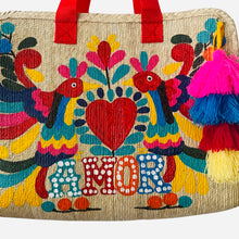 Load image into Gallery viewer, Amor Hand painted palm leaves bag - SOLOLI