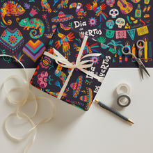 Load image into Gallery viewer, Dia de Muertos Wrapping paper sheets - SOLOLI