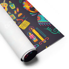 Load image into Gallery viewer, Dia de Muertos Wrapping paper sheets - SOLOLI