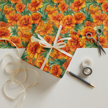 Load image into Gallery viewer, Cempasuchil Wrapping paper sheets - SOLOLI
