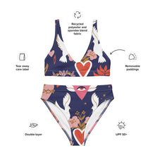 Load image into Gallery viewer, Paloma Blanca Recycled high-waisted bikini - SOLOLI