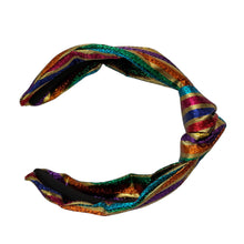 Load image into Gallery viewer, Top Knot Metallic Headband - SOLOLI