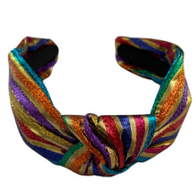 Load image into Gallery viewer, Top Knot Metallic Headband - SOLOLI