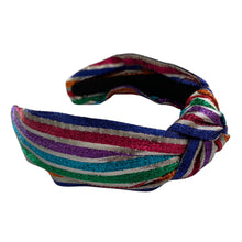 Load image into Gallery viewer, Top Knot Metallic Headband - SOLOLI