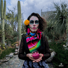 Load image into Gallery viewer, Serape with Fringe Scarf - SOLOLI
