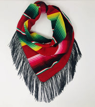 Load image into Gallery viewer, Serape with Fringe Scarf - SOLOLI