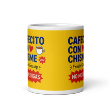 Load image into Gallery viewer, Cafecito con Chisme Mug – Fresh Gossip Edition

