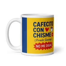 Load image into Gallery viewer, Cafecito con Chisme Mug – Fresh Gossip Edition
