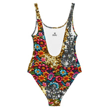 Load image into Gallery viewer, Flor de Oro One-Piece Swimsuit
