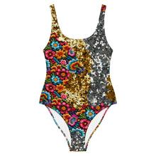 Load image into Gallery viewer, Flor de Oro One-Piece Swimsuit
