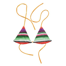 Load image into Gallery viewer, All-over print recycled string bikini top
