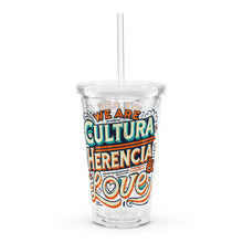 Load image into Gallery viewer, Herencia Clear plastic tumbler
