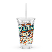 Load image into Gallery viewer, Herencia Clear plastic tumbler
