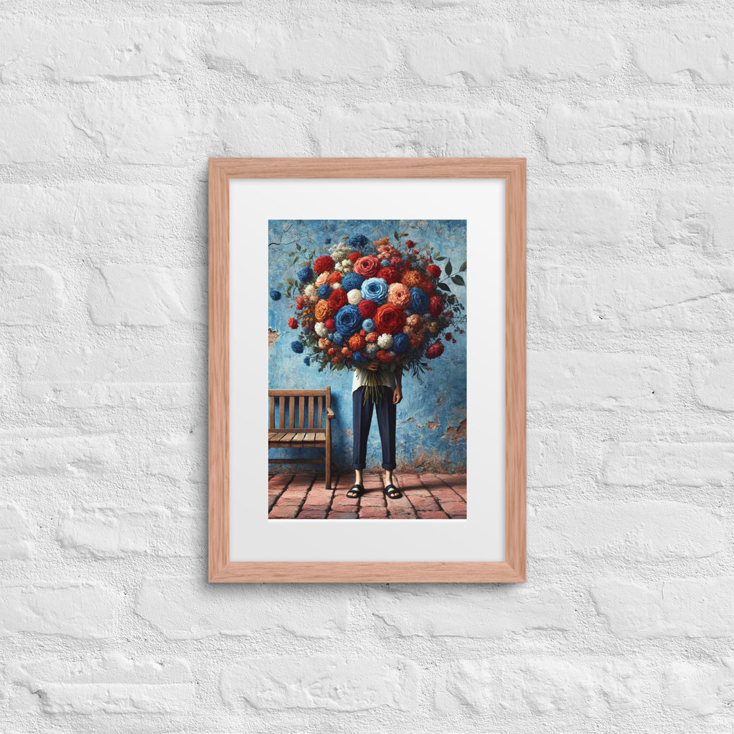 Las Flores Framed poster