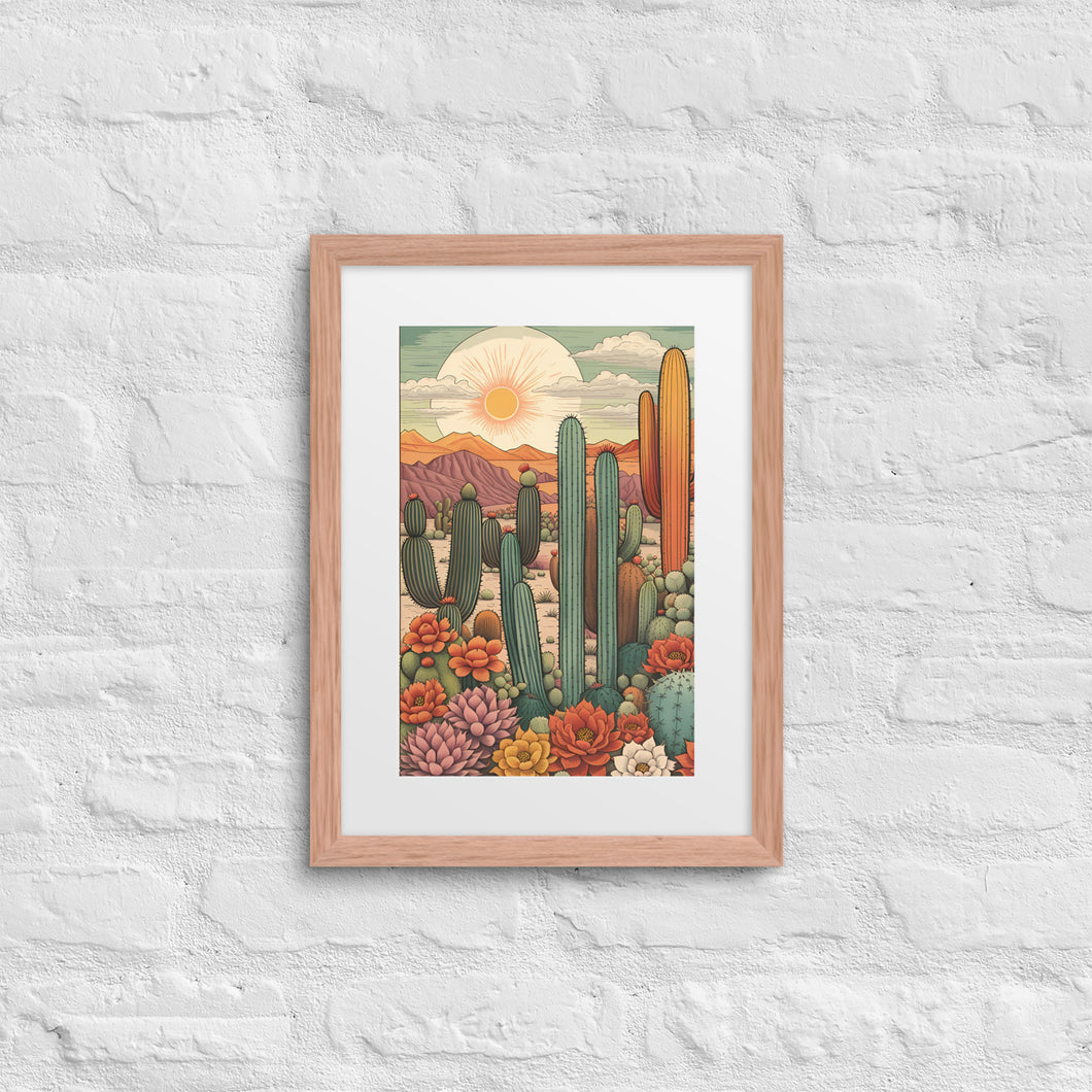 Cactus Love Framed poster