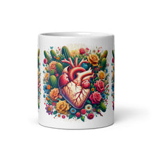 Load image into Gallery viewer, El Corazón White glossy mug
