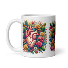 Load image into Gallery viewer, El Corazón White glossy mug
