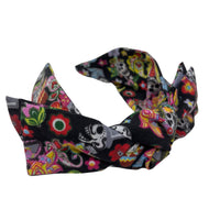 Sugar Skull Wide Ribbon Headband - SOLOLI 
