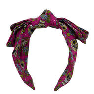 Sugar Skull Wide Ribbon Headband - SOLOLI 