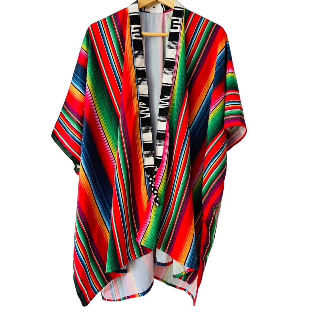 La Nativa Silk Kimono Jorongo - SOLOLI 