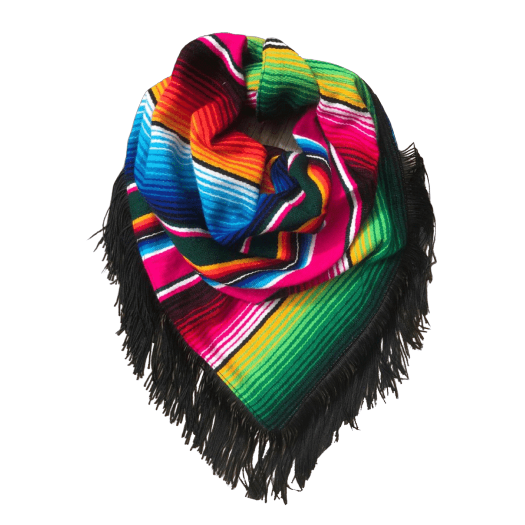 Serape with Fringe Scarf