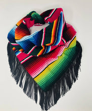 Load image into Gallery viewer, Serape with Fringe Scarf - SOLOLI 
