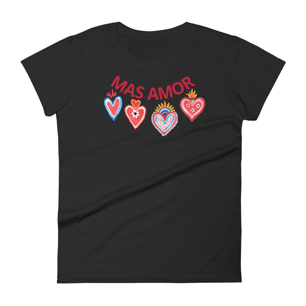 Mi Corazon Mas Amor Women's short sleeve t-shirt - SOLOLI 