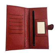 Load image into Gallery viewer, Las Flores leather and textile wallet - SOLOLI 
