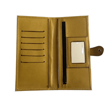 Load image into Gallery viewer, Las Flores leather and textile wallet - SOLOLI 
