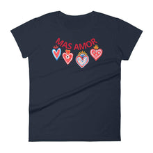 Load image into Gallery viewer, Mi Corazon Mas Amor Women&#39;s short sleeve t-shirt - SOLOLI 

