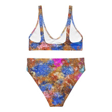 Load image into Gallery viewer, Splatter glitter Recycled high-waisted bikini - SOLOLI 
