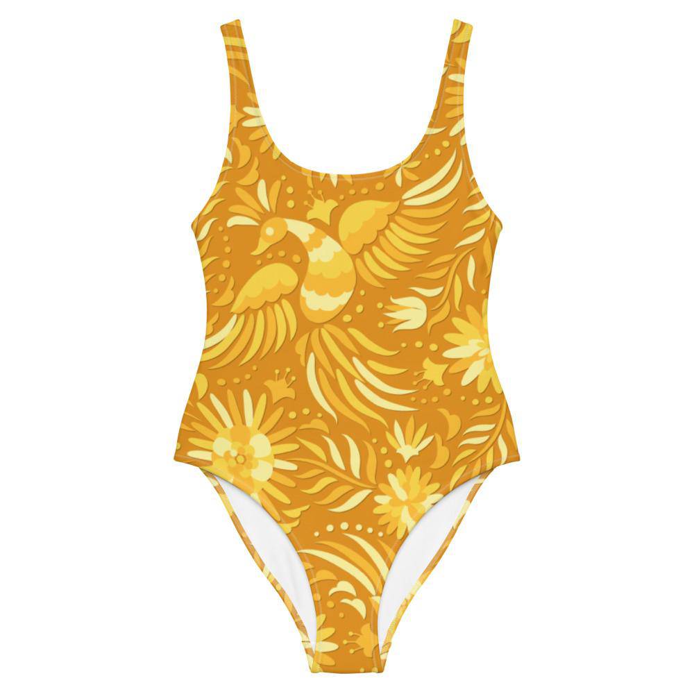 Yellow Gold One-Piece Swimsuit - SOLOLI 